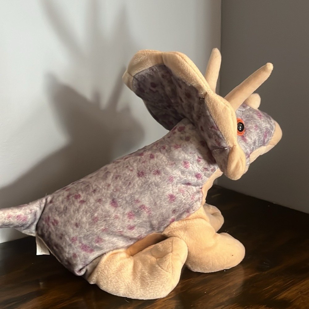 Wild Republic Triceratops Plush, Dinosaur Stuffed Animal Plush Cuddlekins 12" - Picture 4 of 7
